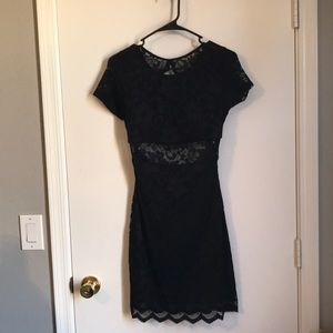 Sexy Lace Dress with Open Back